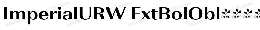 ImperialURW ExtBolObl字体转换